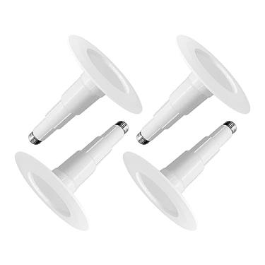 Imagem de Jolux Luminária Embutida De Led 4" Ajustável, 8,5 W = 40 W, 4000 K, Branco Frio, 500 Lm, Regulável, Instalação Iluminação Substituição Com Classificação Etl, Acabamento Chanfrado, Base E26, Pacote 4