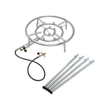 Imagem de Kit Fogareiro de Alta Pressão 51cm 035 e Cano de Emenda 50cm 041 Papal