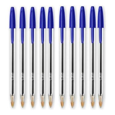 Imagem de Caneta Esferográfica Bic Clássica 1.0 Mm Cristal Azul 10un