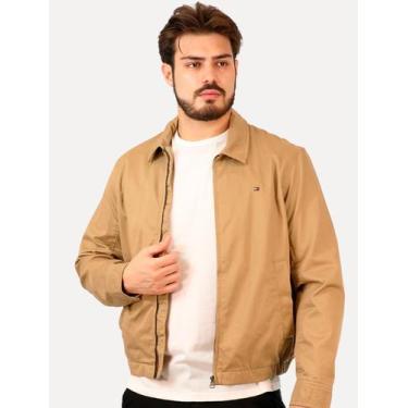 Imagem de Jaqueta Tommy Hilfiger Masculina Regular Cotton Ivy Cáqui, S/P