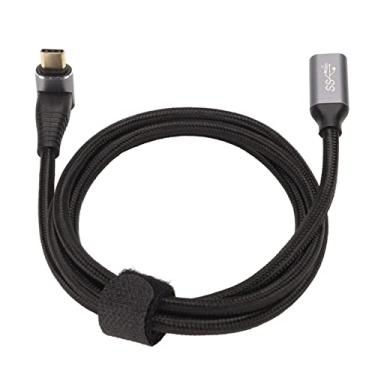 Imagem de Cabo USB C 3.1 Macho para Fêmea, PD100W de Carregamento Rápido 10 Gbps 4K a 60 Hz Cabo de Extensão USB C de 90 Graus Com Design Em Forma de L para Consoles de Jogos Steam Deck,