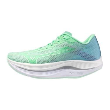 Imagem de Mizuno Tênis de corrida feminino Wave Rebellion Flash 2, Neo Mint-branco, 40