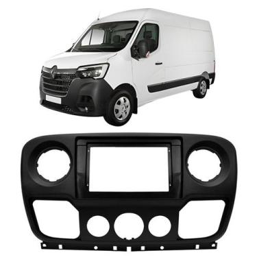Imagem de Moldura 10 Polegadas Renault Master 2014 à 2025 Preta Painel Central M