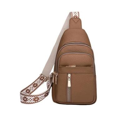 Imagem de Bolsa Crossbody Feminina de Couro PU - À Prova D'Água e Casual, C