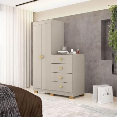 Imagem de Cômoda Roupeiro 4 Gavetas Gerórgia Fendi