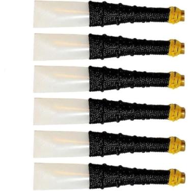 Imagem de Pacote com 6 palhetas de plástico sintético Practice Chanter para gaitas de foles escocesas, duráveis e fáceis de usar (preto)