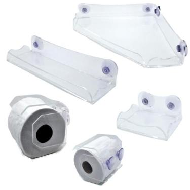 Imagem de Kit de acessórios de banheiro com ventosa 4 peças - Fábrica de Utilida