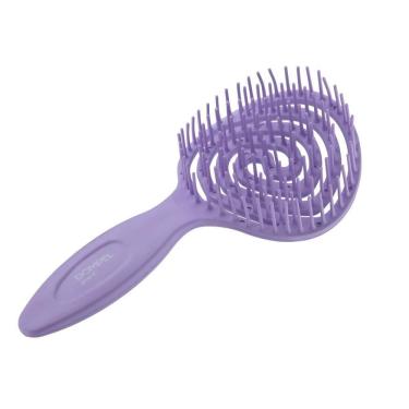 Imagem de Escova de Cabelo Desembaraçadora Dompel Pirulito Lilas