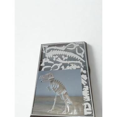 Imagem de Brinquedo Quebra-Cabeça 3D Tiranossauro Rex, Dinossauro Esqueleto, Modelo para Montar
