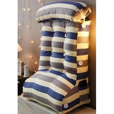 Imagem de Almofadas De Leitura Almofadas De Encosto Triangulares Ajustáveis Para Sofá-cama, Almofadas De Apoio Lombar De Cunha Almofadas De Apoio Para Adultos No Escritório Com Bols, 4, M=60x55cm