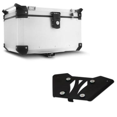 Imagem de Baú Moto Alumínio 48l Super Adventure + Base F 750 Gs Premium 2019 Até