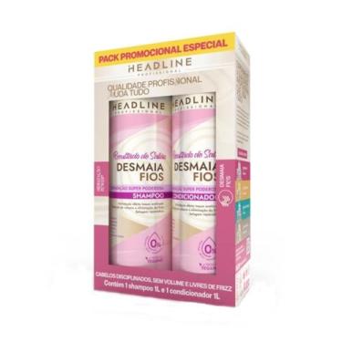 Imagem de Kit HeadLine Resultado De Salão Desmaia Fios Shampoo + Condicionador 1