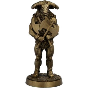 Imagem de Estátua Minotauro Mitologia Grega Estatueta (Cor Ouro Velho)