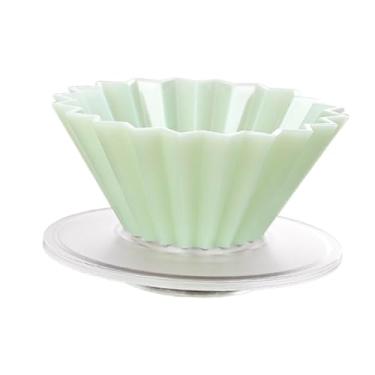 Imagem de WeiLaiKeQi Copo de filtro de café de resina, máquina de café manual, coador de portátil para cozinha e, Claro E Verde