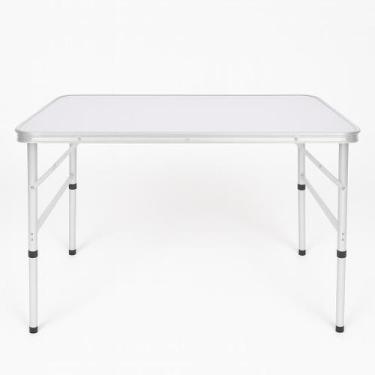 Imagem de Mesa Maleta Dobrável 90x60cm Compacta e Versátil Branco - OMEGA