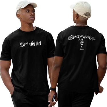 Imagem de Camiseta Basica Algodão‎ Street Veni Vidi Vici Abstract-Unissex