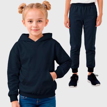 Imagem de Conjunto Moletom Canguru e Calça Infantil Menina Benellys-Feminino