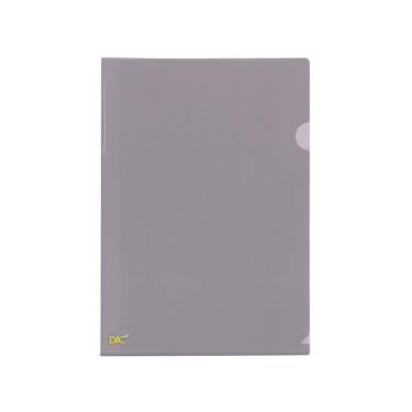 Imagem de Pasta L Dac A4 Plastica Fumê Preto com 10 Unidades 30x22cm