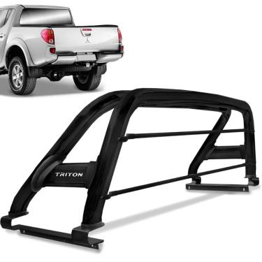 Imagem de Santo Antonio L200 Triton 2008 a 2018 Duplo Preto Com Barra