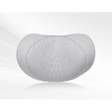 Imagem de Travesseiro universal de pescoço de carro, espuma viscoelástica para suporte de pescoço, capa removível respirável e alça ajustável, design ergonômico para conforto ao dirigir, alívio da dor no