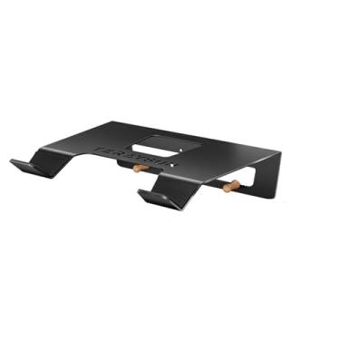 Imagem de teraysun Suporte de armazenamento de parede de bicicleta, cabides de bicicleta para garagem, suporte de bicicleta, garagem, design de bandeja grande, 35 x 30 cm, preto