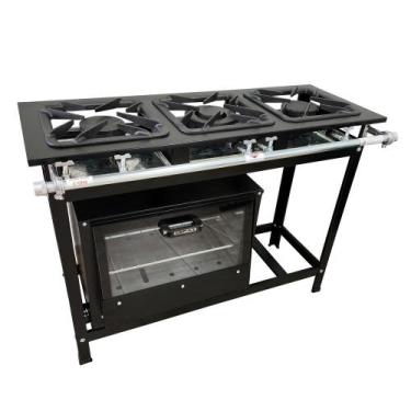 Imagem de Fogão 3 Bocas Cefaz com Forno Linha Gold Baixa Pressão CFZG-122