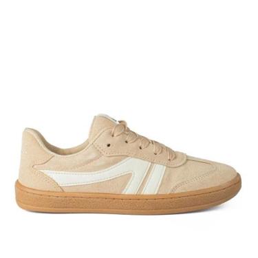 Imagem de Tênis Dakota College Casual de Couro Bege, Granola, Cream, 36