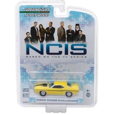Imagem de Miniatura Dodge Challenger 1970 Serie Ncis Greenlight 1/64, Amarelo