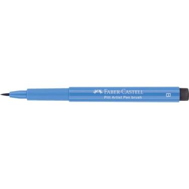 Imagem de Faber-Castell Caneta artística e gráfica Pitt Artist Brush India Ink Pen, Ultramarine, Caneta de ponta única, para arte, artesanato, desenho, esboços, casa, escola, universidade, coloração