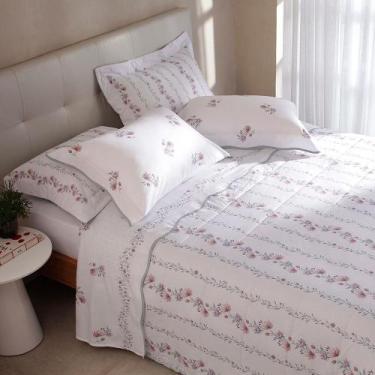 Imagem de Jogo de Cama Casal Gran Percal 200 Fios Buddemeyer Donna 100% Algodão 
