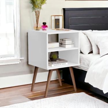 Imagem de Mesa De Cabeceira Jb 1515 Branco Bechara