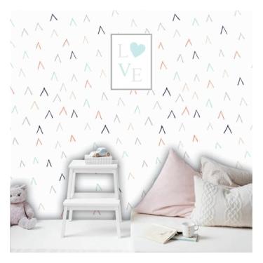 Imagem de Papel de Parede Decorativo, Infantil Cabaninha, Cromo Sign