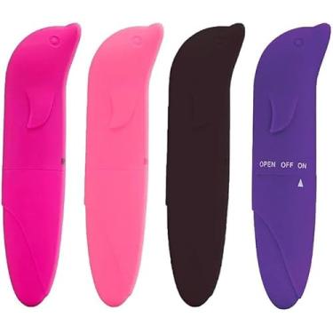 Imagem de VIBRADOR FEMININO MASSAGEADOR PONTO G GOLFINHO 12 X 2,5 CM AVELUDADO - LENS IMPORTS