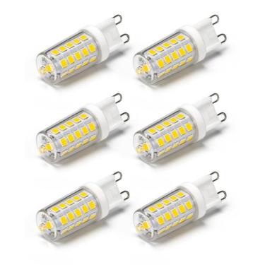 Imagem de Lâmpada LED NQWKMZMDJ G9 regulável 4W 400LM 120V (pacote com 6)