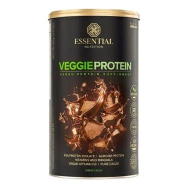 Imagem de Veggie Protein Cacau 455g Essential Nutrition, Cacau