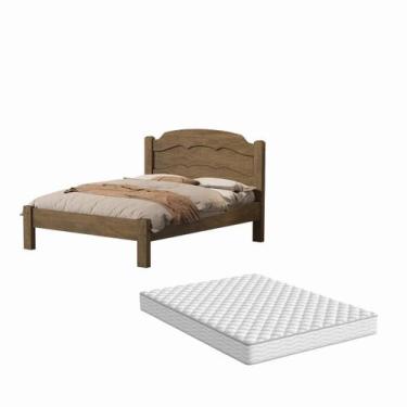 Imagem de Cama Casal Super Reforçada 100% MDF Acompanha Colchão D33 138x188 - An