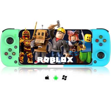 Imagem de arVin Wireless Gaming Controller for iPhone Android Gamepad Joystick for iPhone 15/14/13, iOS, iPad, MacBook, Samsung Galaxy S23/22/21, TCL, One Plus, Tablet, PC, Call of Duty Mobile, Genshin, Diablo