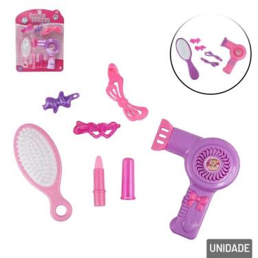 Imagem de KIT Salão de Beleza 6 Peças Infantil  - Tudo em Caixa