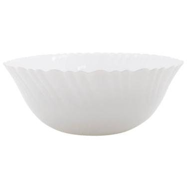 Imagem de Saladeira Tigela Branca 700ml De Vidro 17,5cm