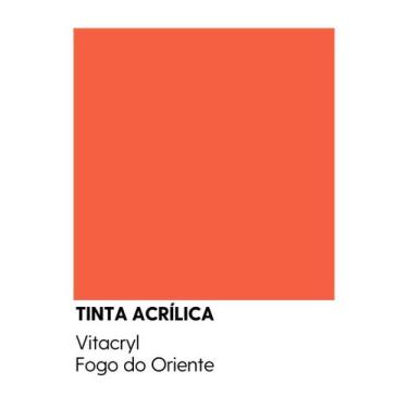 Imagem de Tinta Fosca Premium Vermelhos - Vitacryl, Fogo do Oriente, 3,6 lts