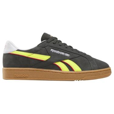 Imagem de Reebok Tênis Club C Grounds, Goma amarela elétrica preta, 11.5 Women/10 Men