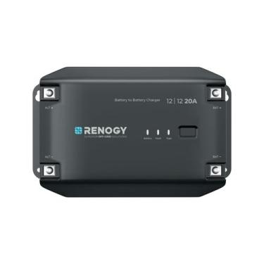 Imagem de Carregador de bateria DC-DC RENOGY REGO 12V 20A com ativação LiFePO4