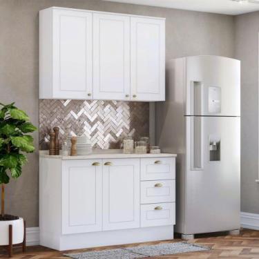 Imagem de Cozinha Compacta 2 Peças Americana Branco Hp - Henn, Branco, Moderno