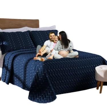 Imagem de Cobre Leito Casal Queen Heitor Hipercal 400 Fios Elegante - MR Enxovai