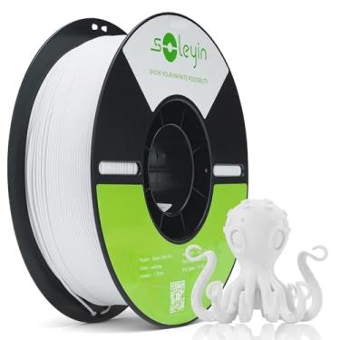 Imagem de Creality Filamento de impressora 3D colorido Soleyin Ultra PLA 1,75 mm, 300 mm/s Precisão de alta velocidade +/- 0,02 mm, resfriamento e modelagem rápidos, carretel de 1 kg (1 kg) (branco)