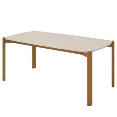 Imagem de Mesa de Jantar Mar De Morros 1,80 - Casa Régia, Macadamia/creme