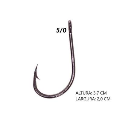 Imagem de Anzol pacu black aço carbono com 10 unidades - Maruri, 1 unidade