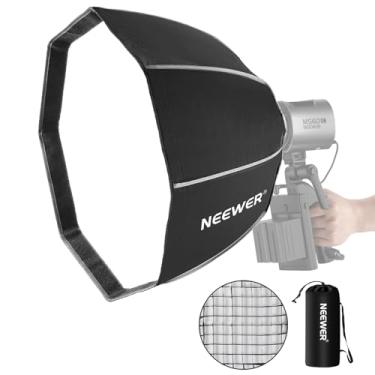 Imagem de NEEWER Softbox Octagonal 50 cm com montagem NEEWER (não arras), Instalação rápida e dobrável de caixa macia de Octabox com difusor de luz de favo de mel para MS60 MS60B MS60C MS150B LED Video Studio
