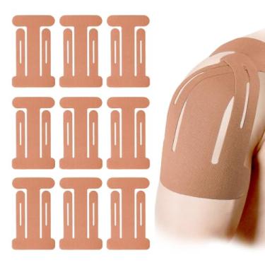 Imagem de 10un Fitas de Cinesiologia para Ombros, Faixas Desportivas Respiráveis Premium Sem Látex Fitas de Cinesiologia Ombros Tiras Pré-Cortadas para Casa Escritório Fitness Desporto