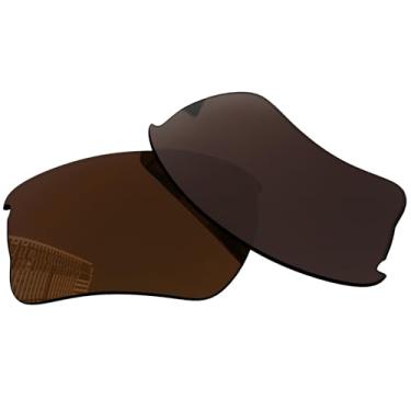 Imagem de Acefrog Lentes de reposição polarizadas de 1,5 mm para óculos de sol Oakley Quarter Jacket OO9200 61 mm, material atualizado, resistente a impactos - Marrom bronze polarizado - 1,5 mm